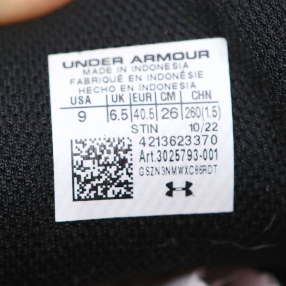 Under Armour Charged Impulse 2 Knit Running Shoe Sneaker Gym Outdoors Black Pink - Picture 4 of 10